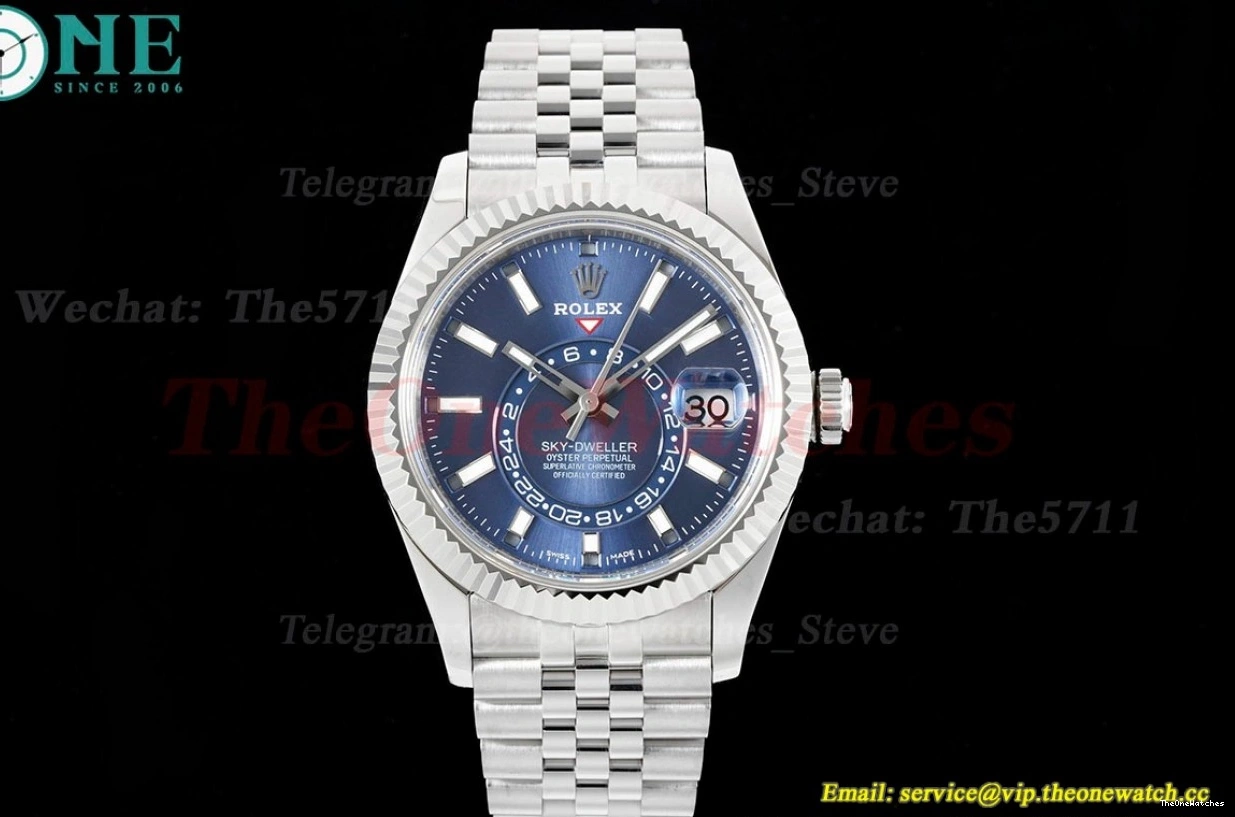 A9001 Stk SS  Jubilee FNF SkyDweller Blue 326934 SS 42mm 0430
